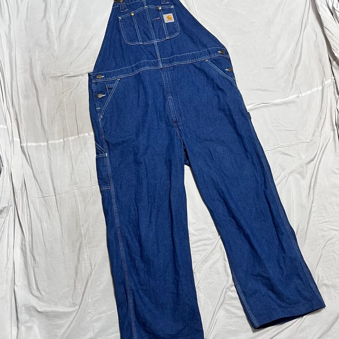 42 X 32칼하트 데님 오버롤 팬츠 상품이미지2