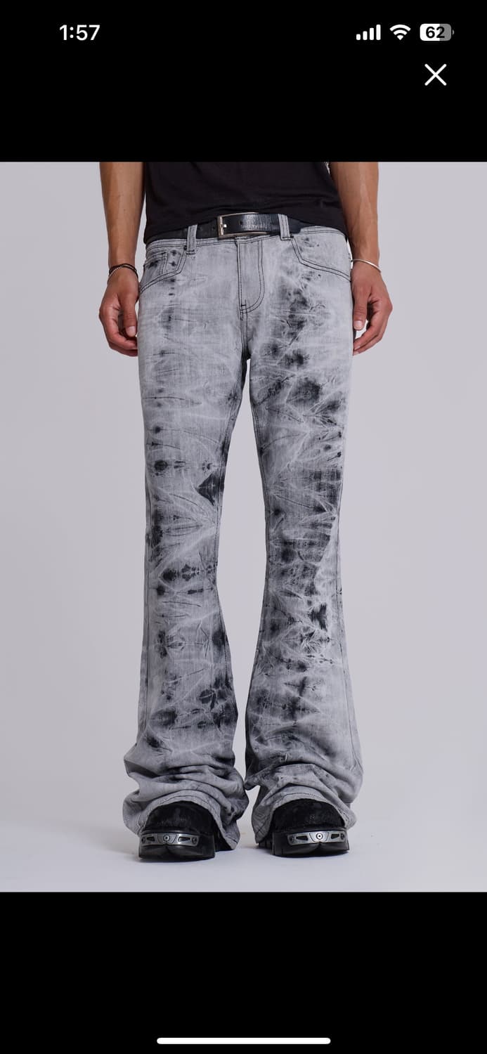 제이이드런던  Grey Tie Dye Drift Jeans 상품이미지1