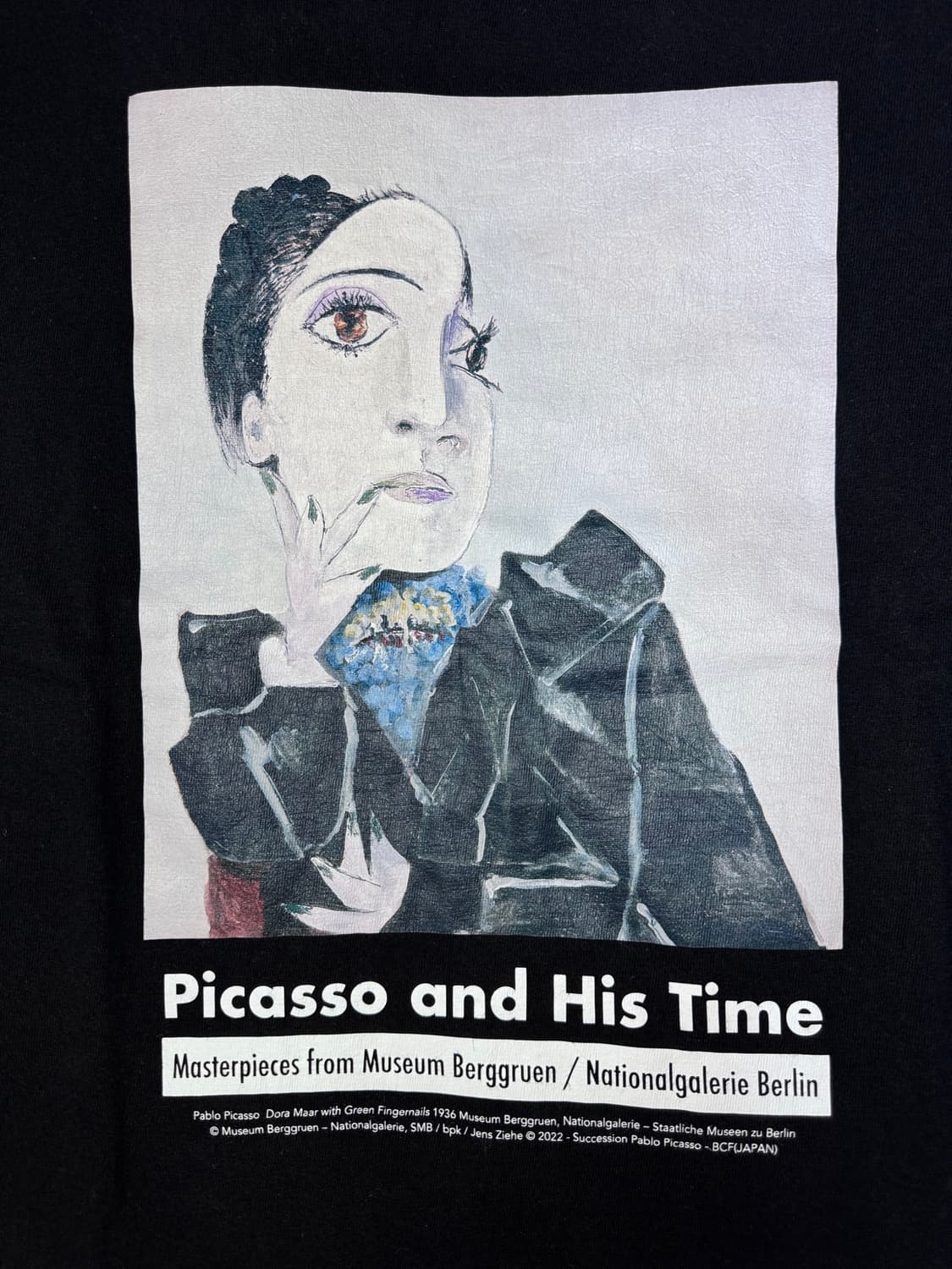 도쿄 베르그루엔 피카소전 PICASSO AND HIS TIME 티셔츠 M 상품이미지2