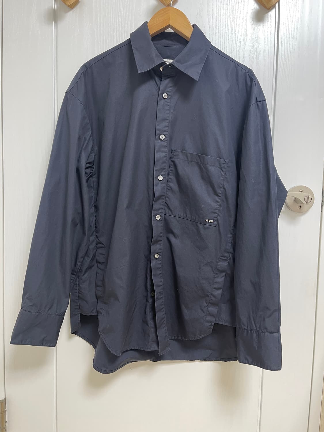 우영미 파리 셔츠 48 네이비 상품이미지1