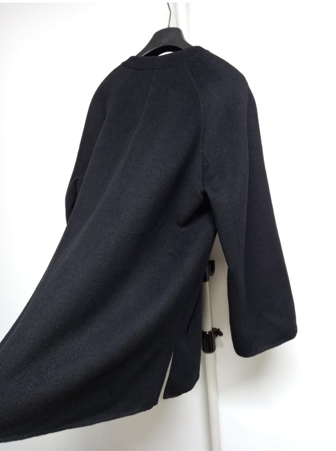 아니베에프 핸드메이드 블랙 하프코트 66.77 상품이미지5