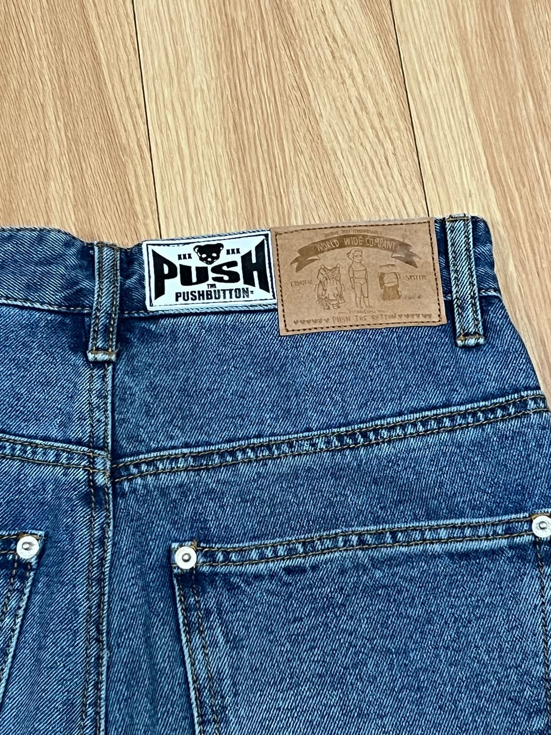 푸시버튼 롤업 데님팬츠 상품이미지6