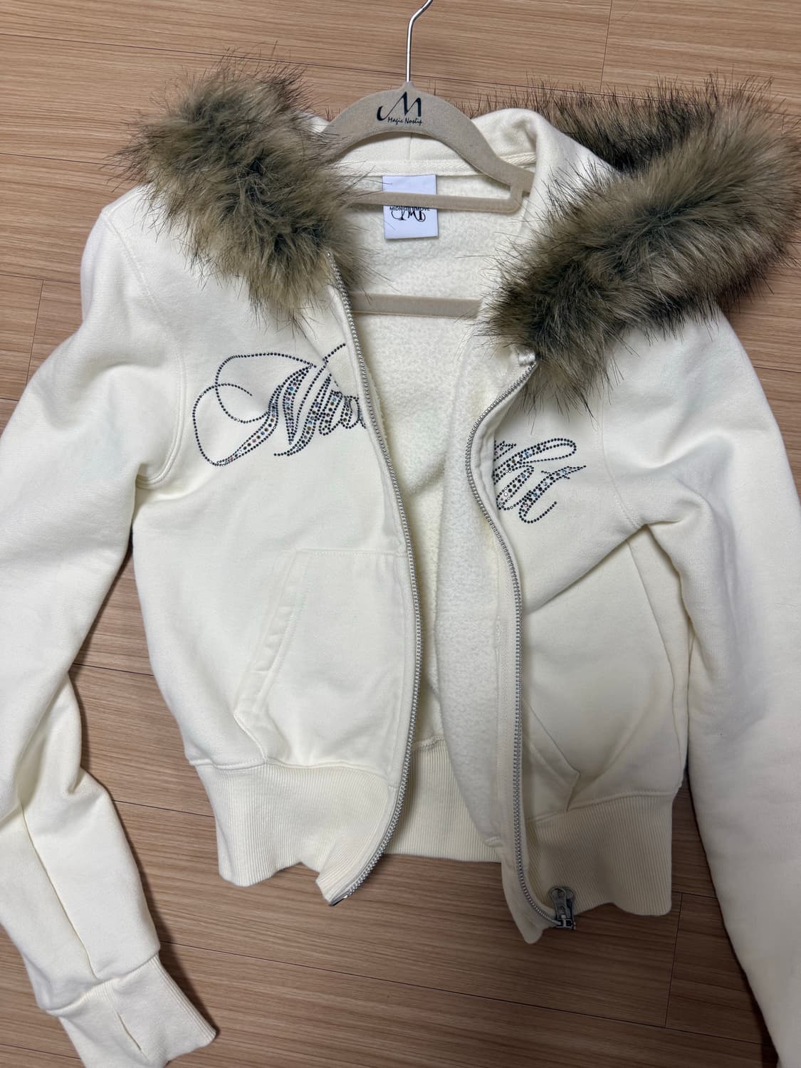 미드나잇 무브 후드집업 아이보리 상품이미지1