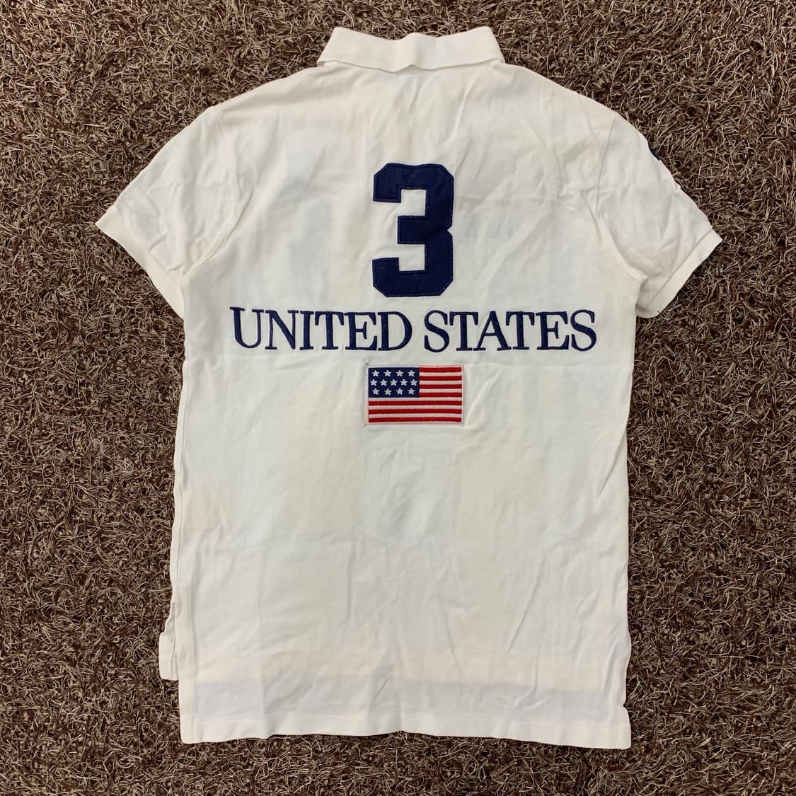 S 폴로 랄프로렌 빅포니 성조기 USA 치프키프 카라 반팔 티셔츠 상품이미지3