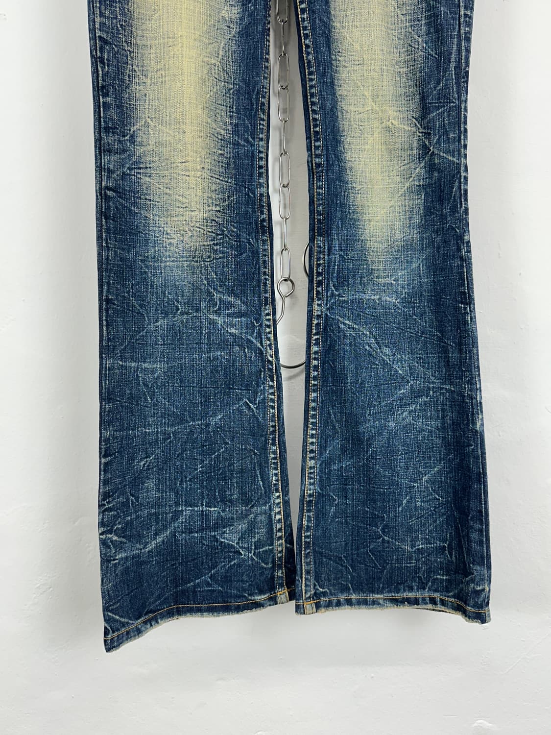 Studded Rivet Bootcut Denim Jeans 상품이미지10