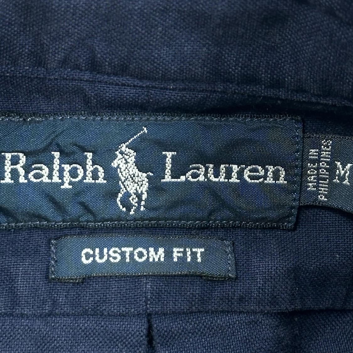 폴로 랄프로렌 포니 커스텀 핏 네이비 셔츠 (M) 상품이미지5