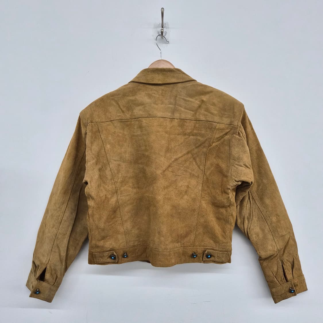 버버리 스웨이드 브라운 자켓 여성 M 상품이미지5