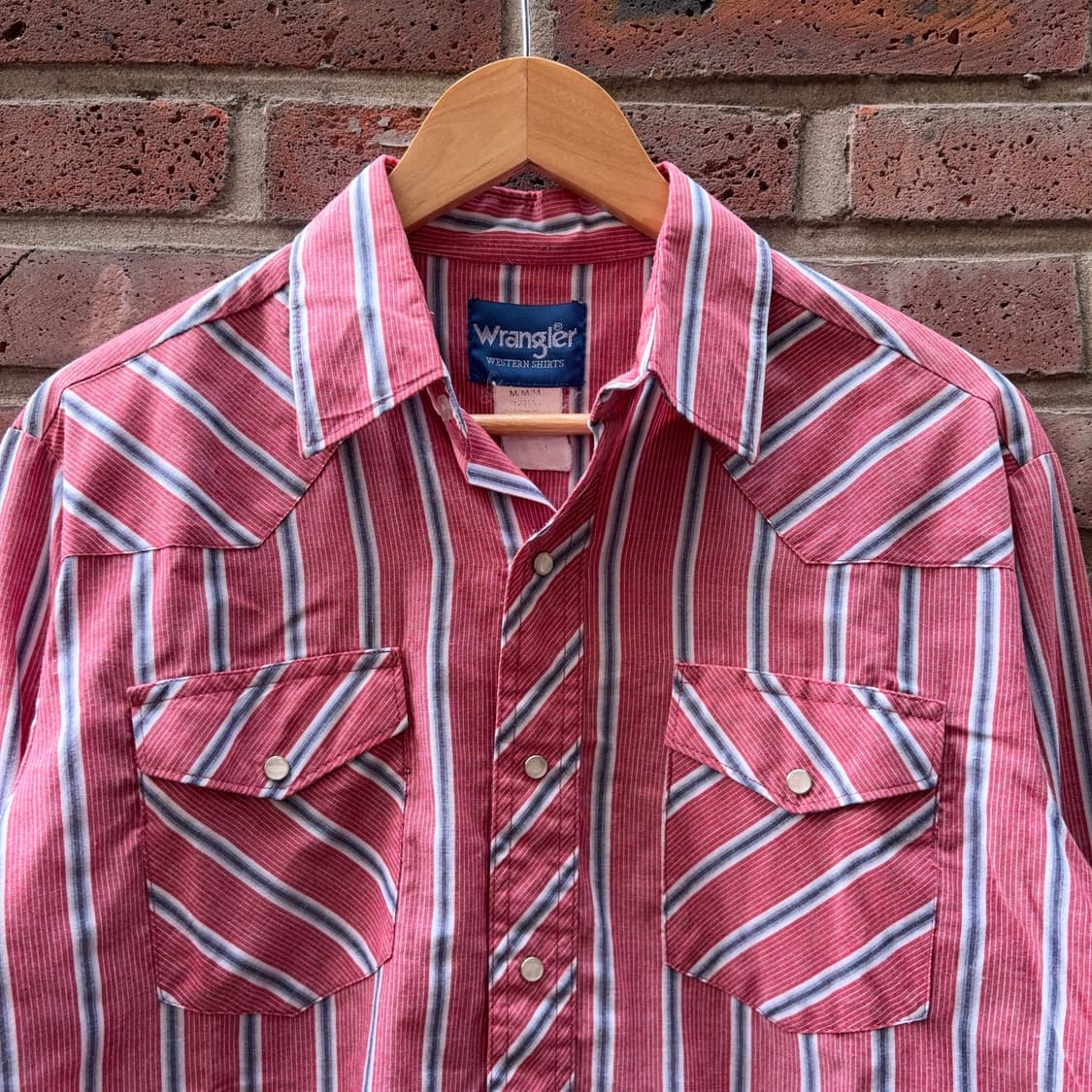 랭글러 Wrangler 레드 스트라이프 웨스턴 셔츠 상품이미지2