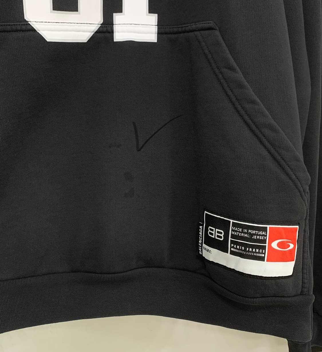 [S]발렌시아가 바스켓볼 후드티셔츠 블랙 상품이미지10
