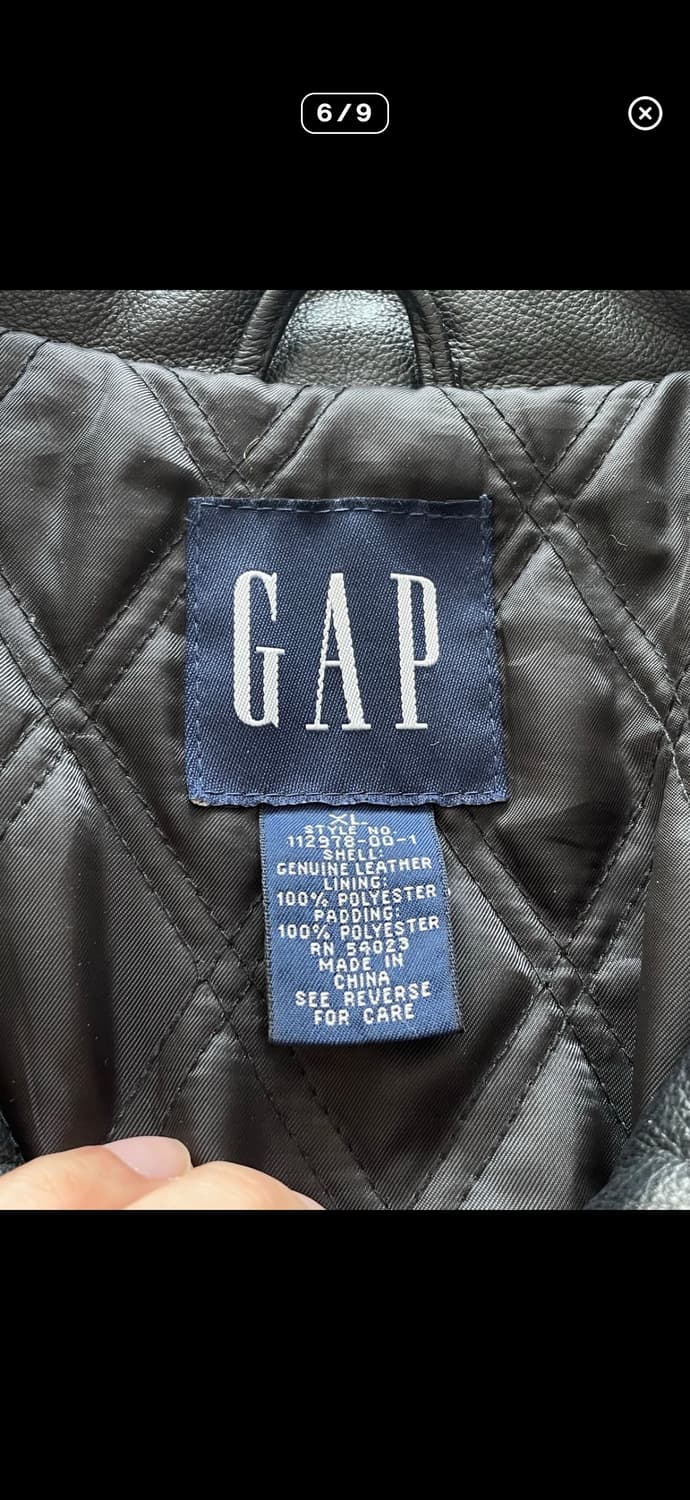 빈디지 올드갭 레더자켓 상품이미지6