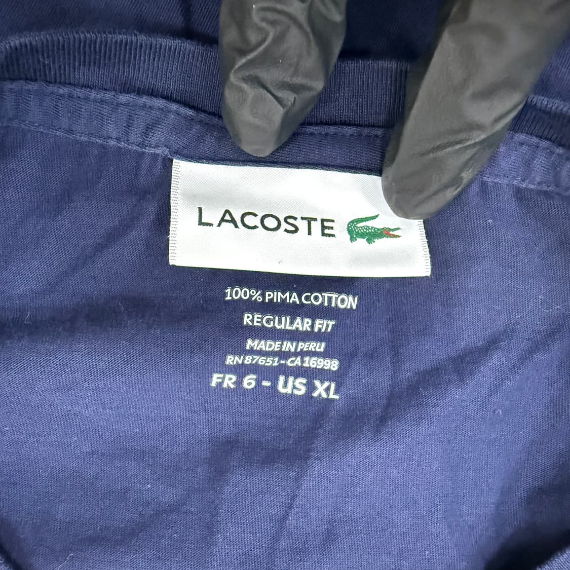 XL 라코스테 피마코튼 티셔츠 0203T 상품이미지4