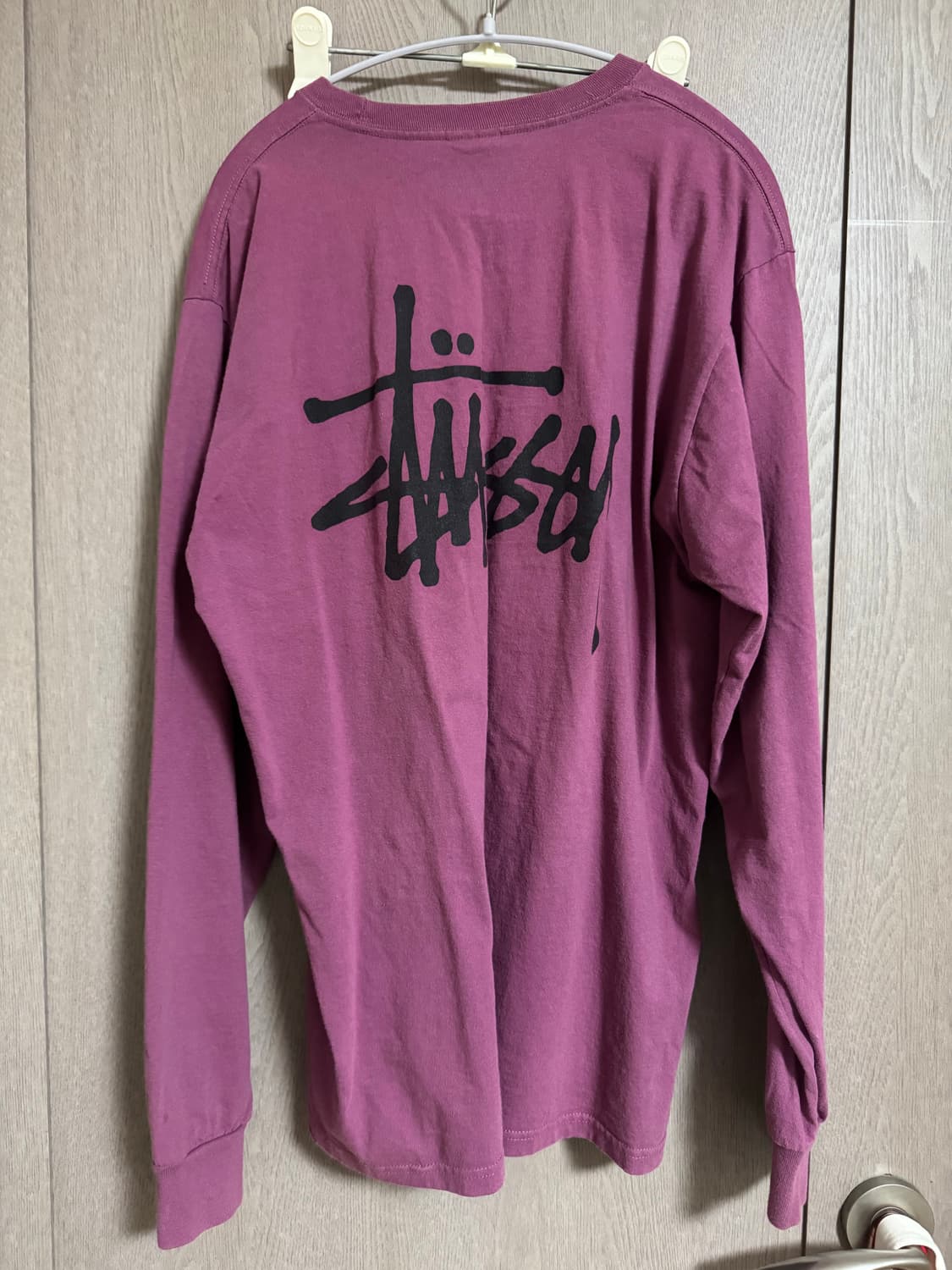 스투시 베이직 스투시 롱슬리브 티셔츠 베리 2024 상품이미지4