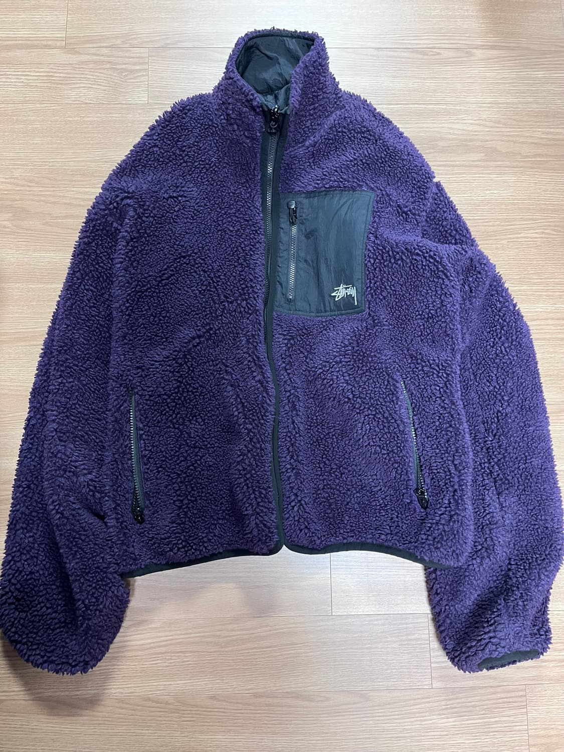 스투시 쉐르파 리버시블 자켓 퍼플 XL 상품이미지1