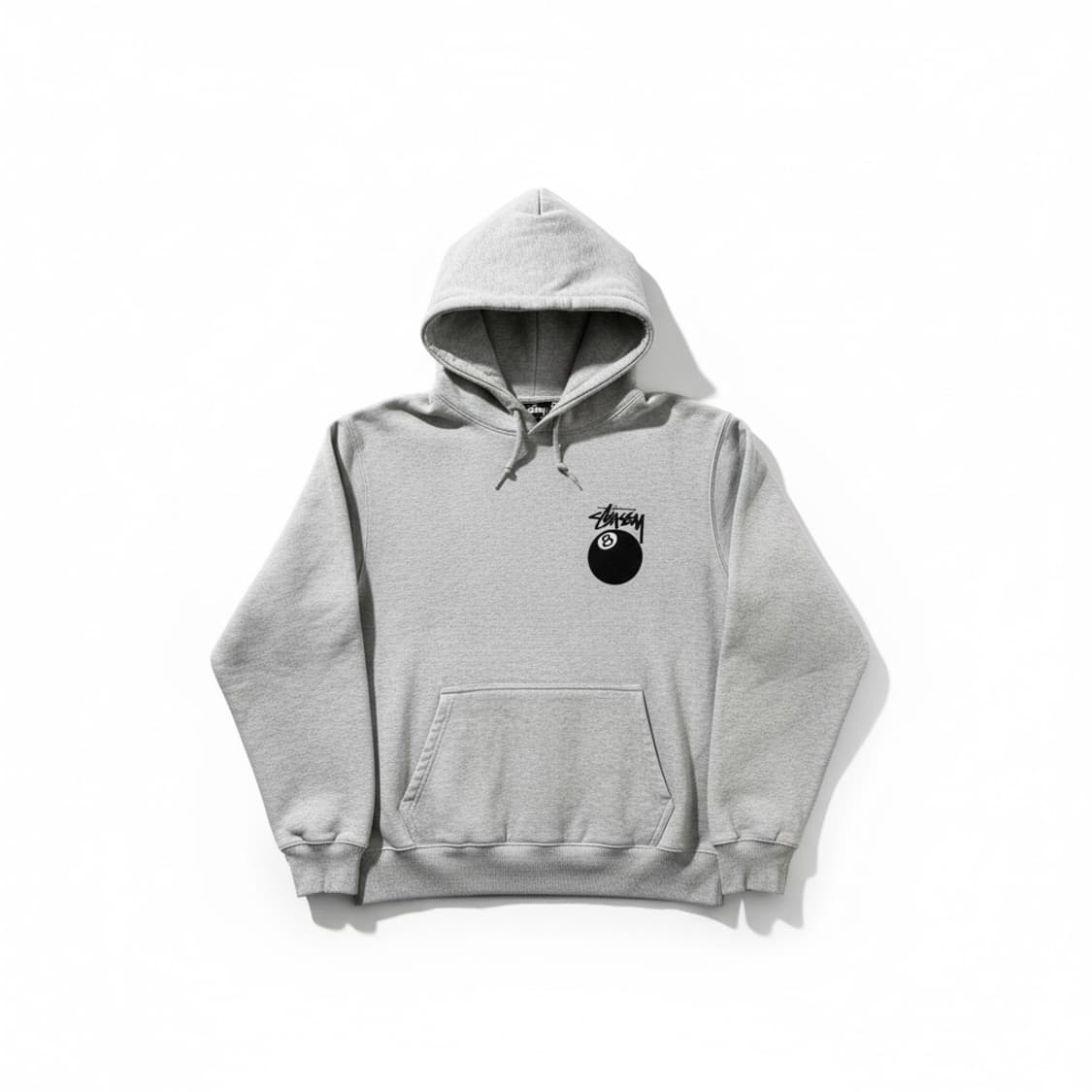 스투시 8볼 후드티 S 회색 상품이미지1