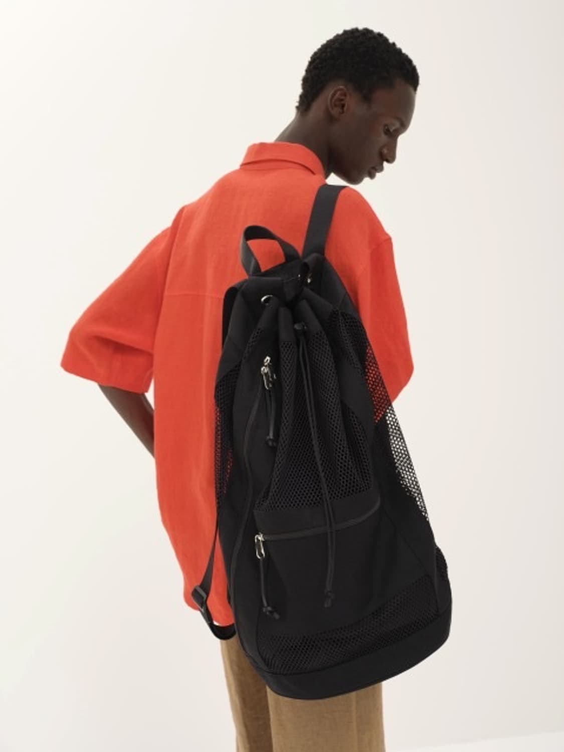 오라리 x 아에타 24ss 메쉬 백팩/블랙 상품이미지1