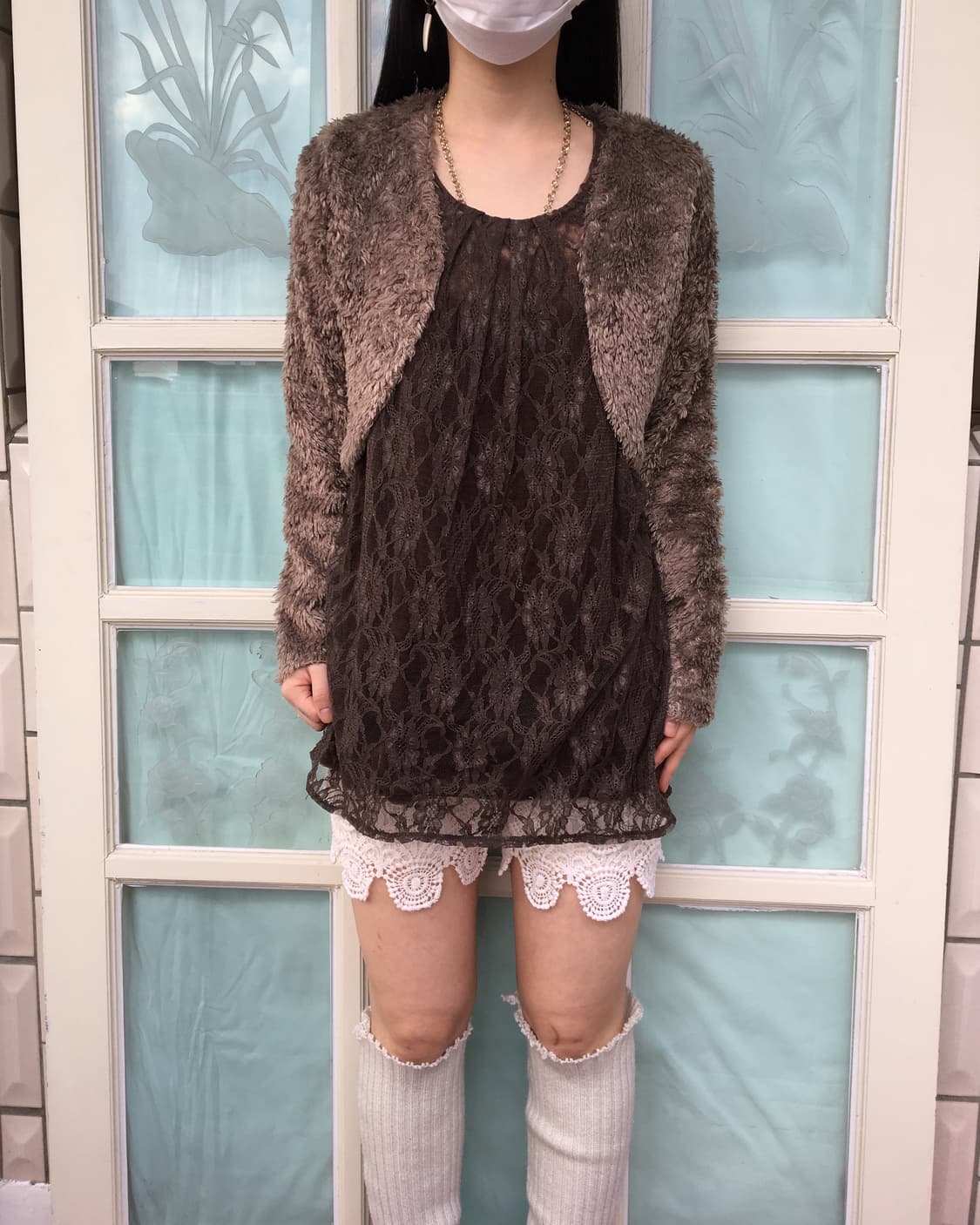 Fake fur bolero jacket 상품이미지5