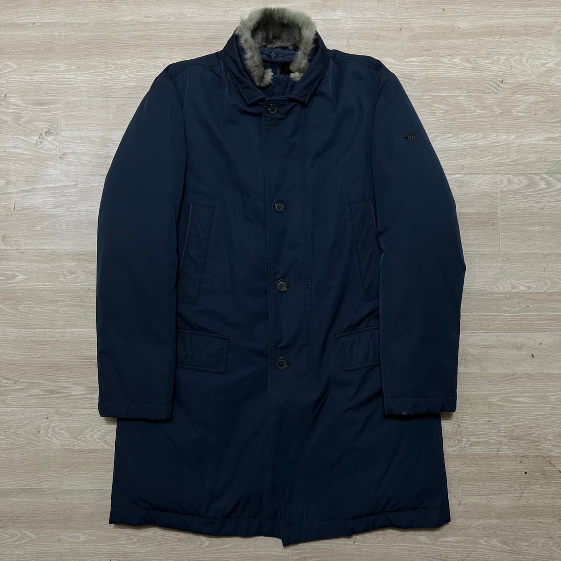 헨리코튼 남성 골프웨어 래빗퍼 넥트리밍 패딩 점퍼 [네이비] L/100 상품이미지1