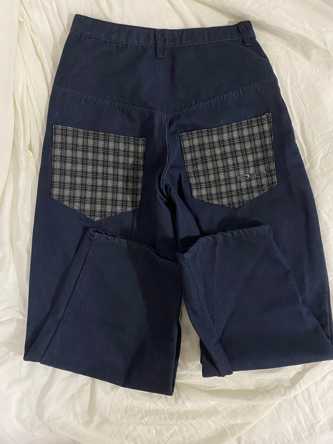 스켈리웩 체크 데님 팬츠 상품이미지4