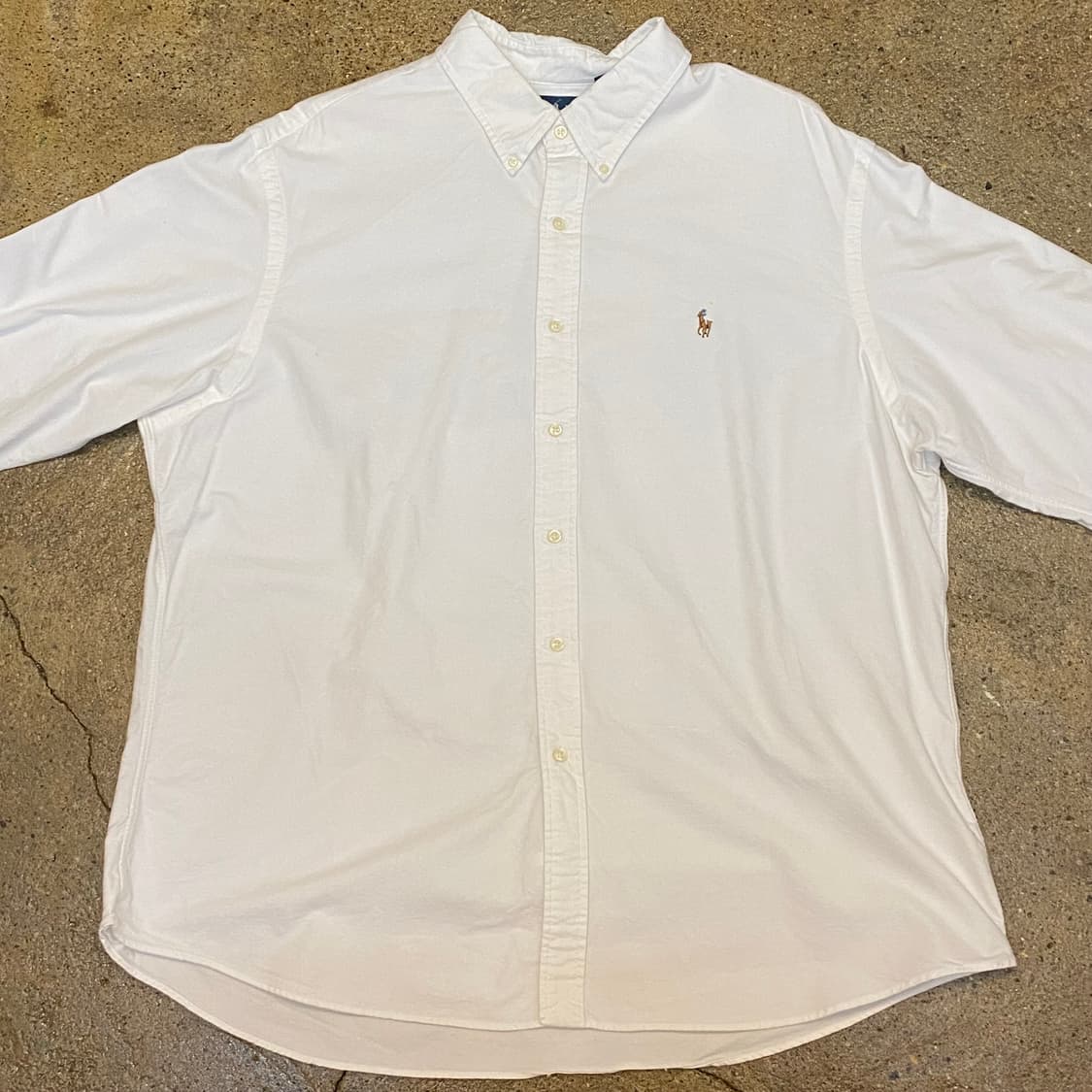 새상품급 미국 빈티지 폴로 랄프로렌 빅사이즈 흰 셔츠 남방 화이트 상품이미지2
