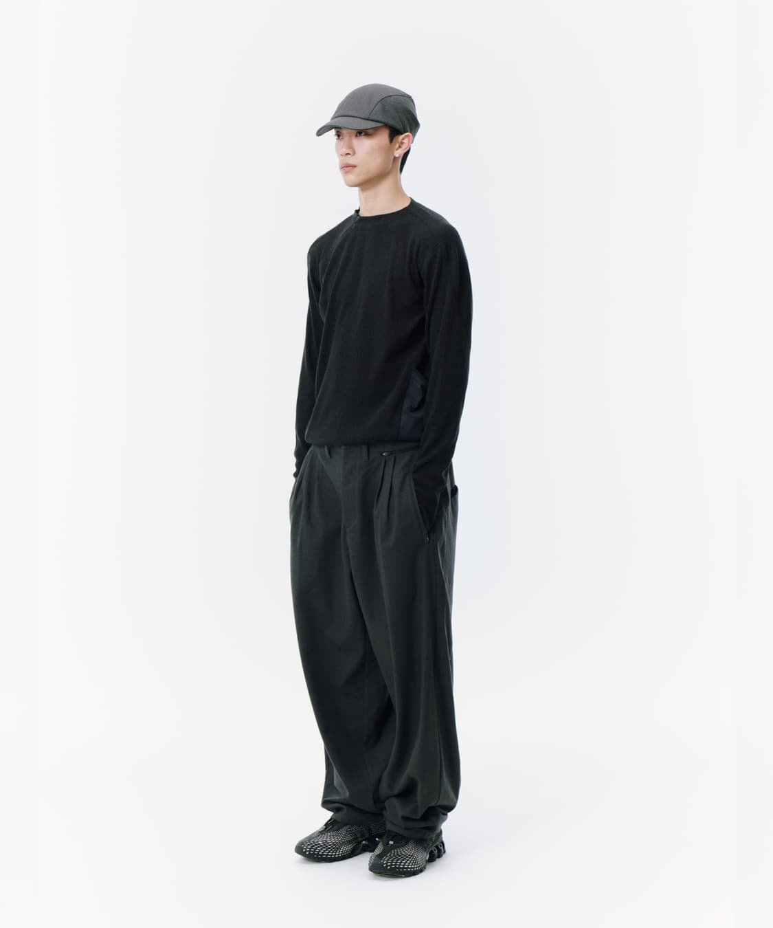 산산기어 리브드 롱슬리브 블랙 / Sansan Gear Ribbed 상품이미지3