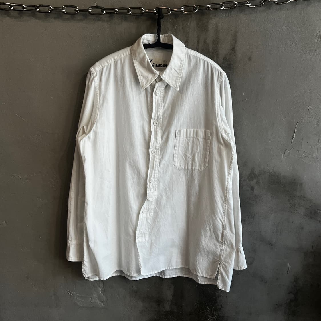 20ss 요지 야마모토 커브드 셔츠 상품이미지1