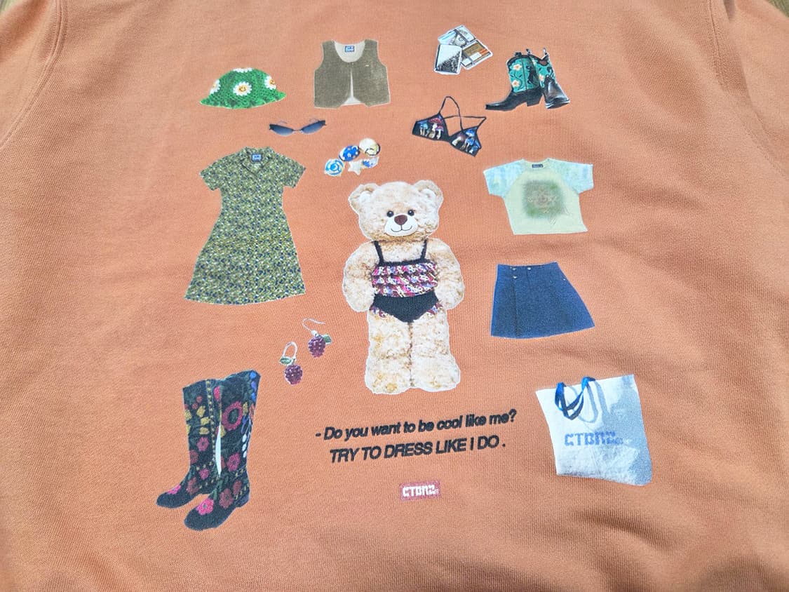 시티브리즈(CTBRZ) 셀럽 베어 맨투맨티 프리사이즈 상품이미지6