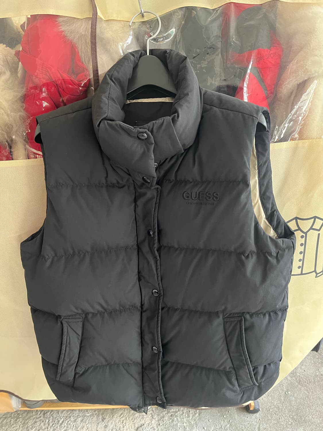 게스 여성 오리털 패딩 조끼 S 80 상품이미지1