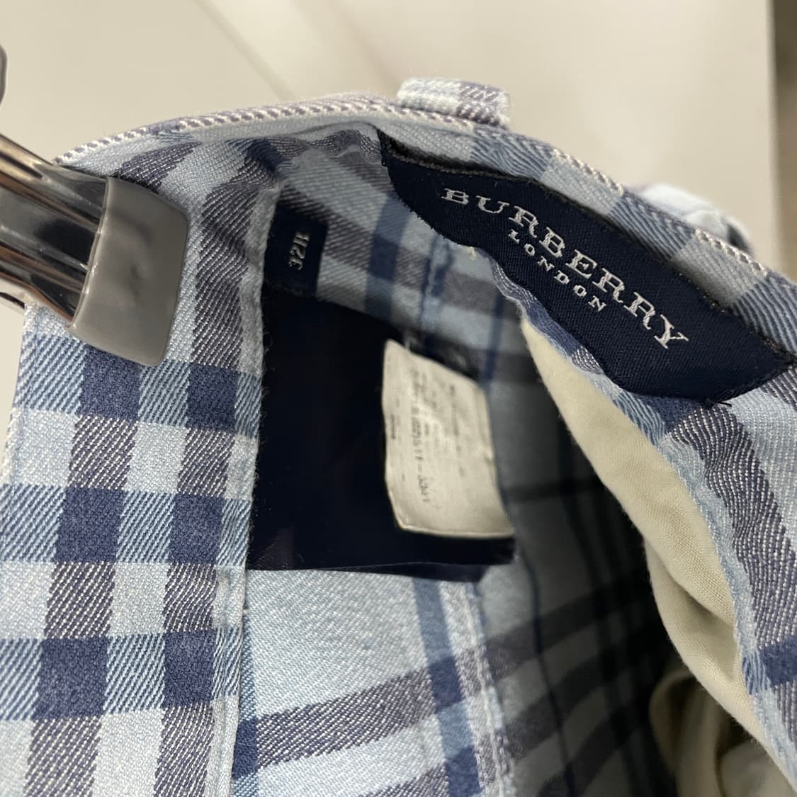 버버리 노바 체크 팬츠 블루 32 상품이미지6