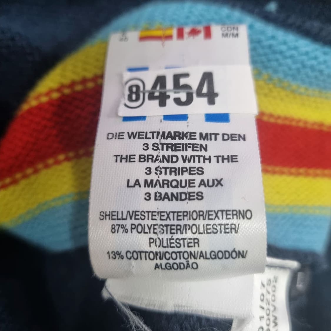 아디다스 니트 배색 집업 자켓 66 상품이미지3