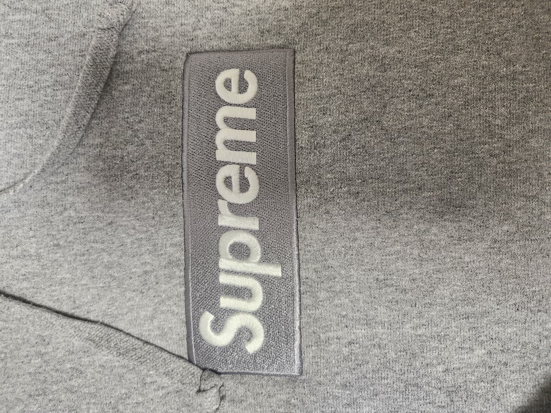 슈프림 박스로고 후드 그레이 L 24fw 상품이미지3