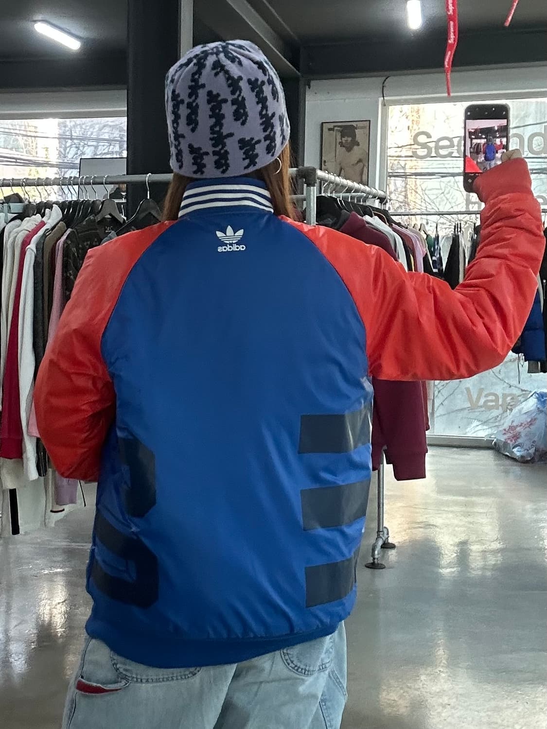 아디다스 리버시블 파이어버드 빅로고 Ma-1 항공점퍼 상품이미지4