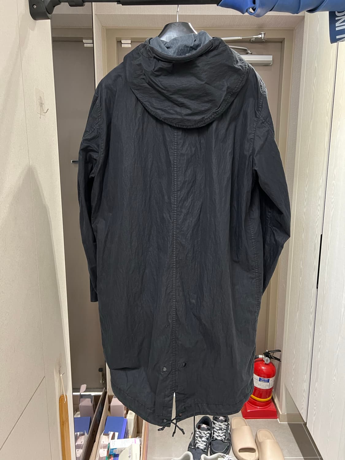 스톤아일랜드 고스트피스 50FILI 블랙 야상 바람막이 롱자켓 m사이즈 상품이미지2