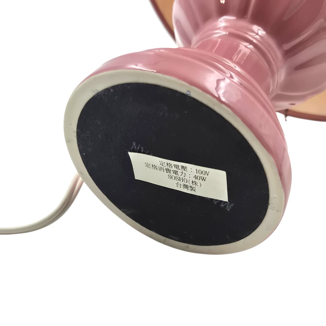 80s 소쇼 레트로 로즈 도자기 스탠드 램프 상품이미지6