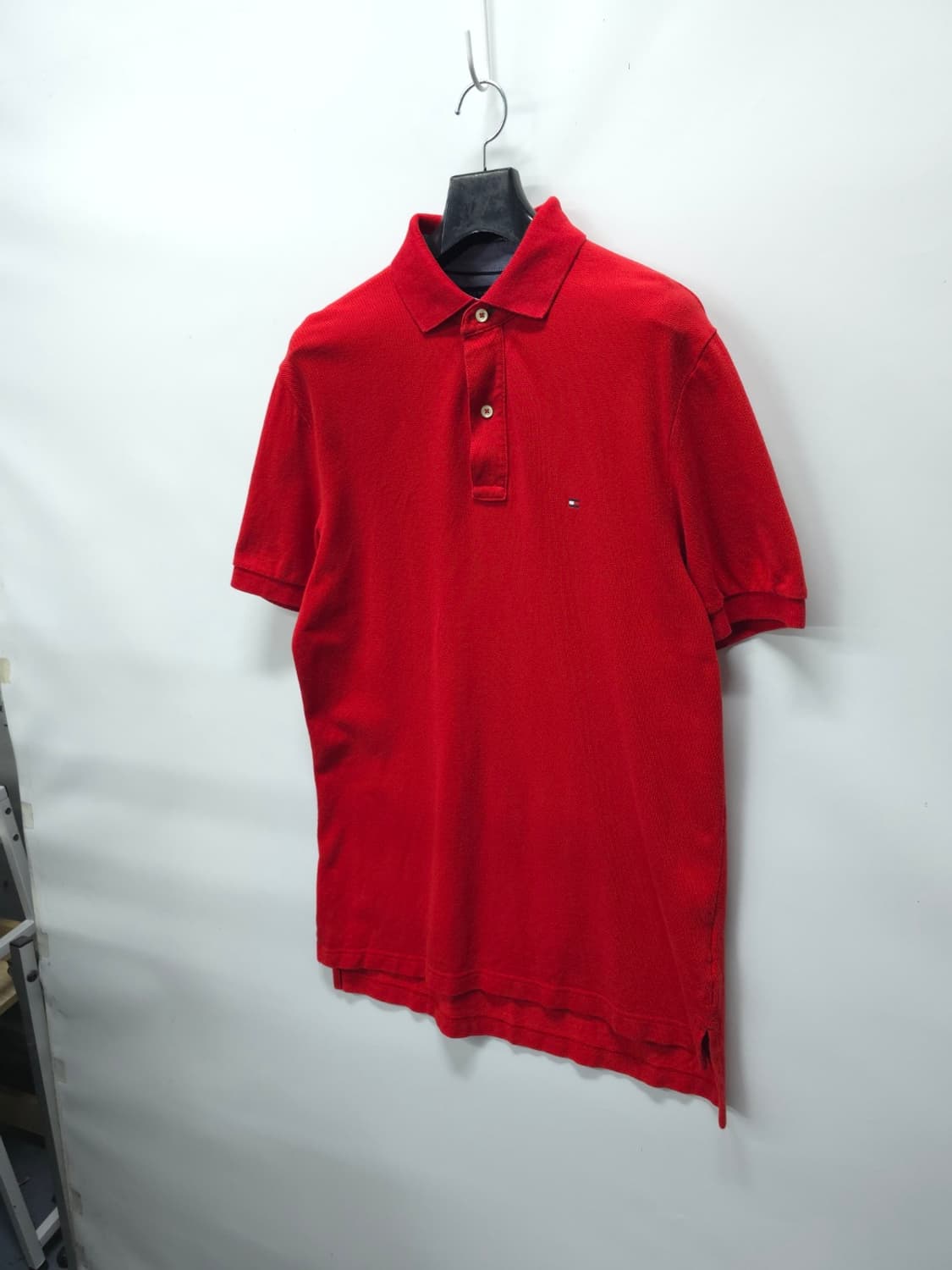 타미힐피거 남성 클래식핏 반팔 카라티 레드 (100) 상품이미지2