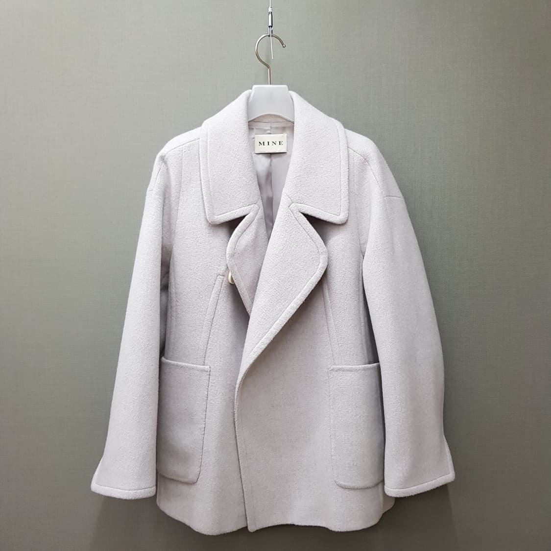 한섬 마인 2022 울소재 숏 코트  76-90-155사이즈 상품이미지1