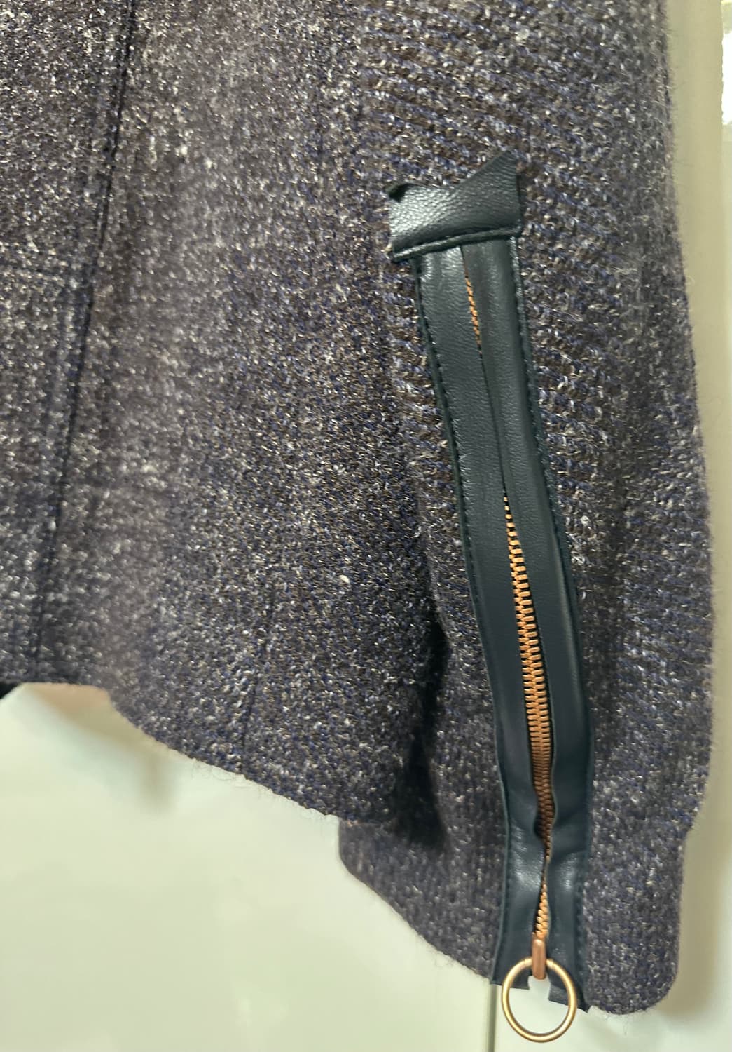 럭키슈에뜨 지퍼 디테일 울 양 자켓 상품이미지5