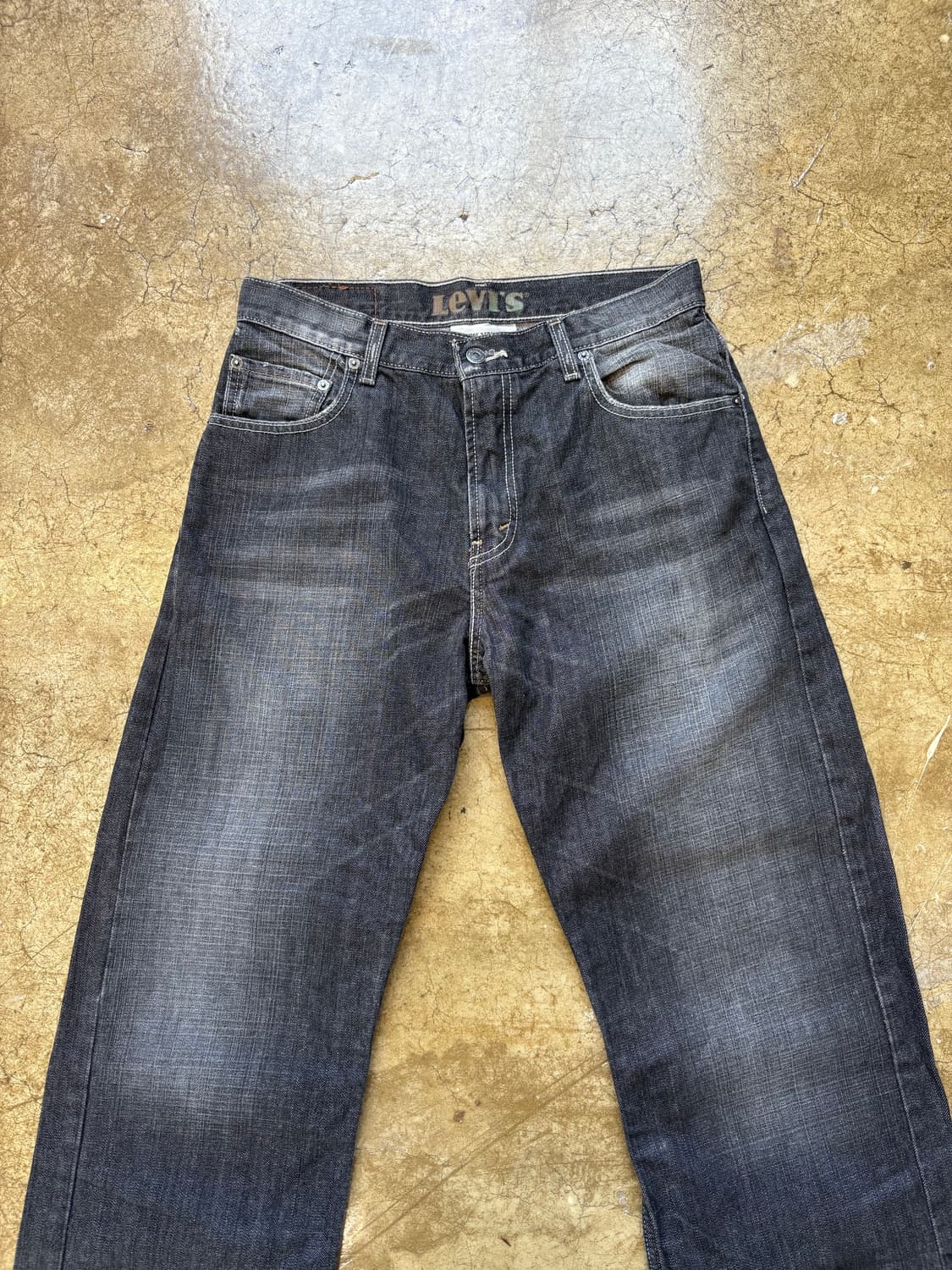 00s 리바이스 569 흑청 워싱 데님 상품이미지3