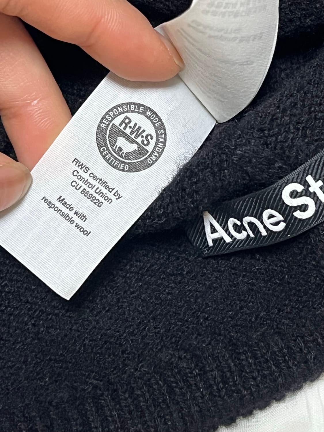 아크네 스튜디오 울 비니 블랙 상품이미지6