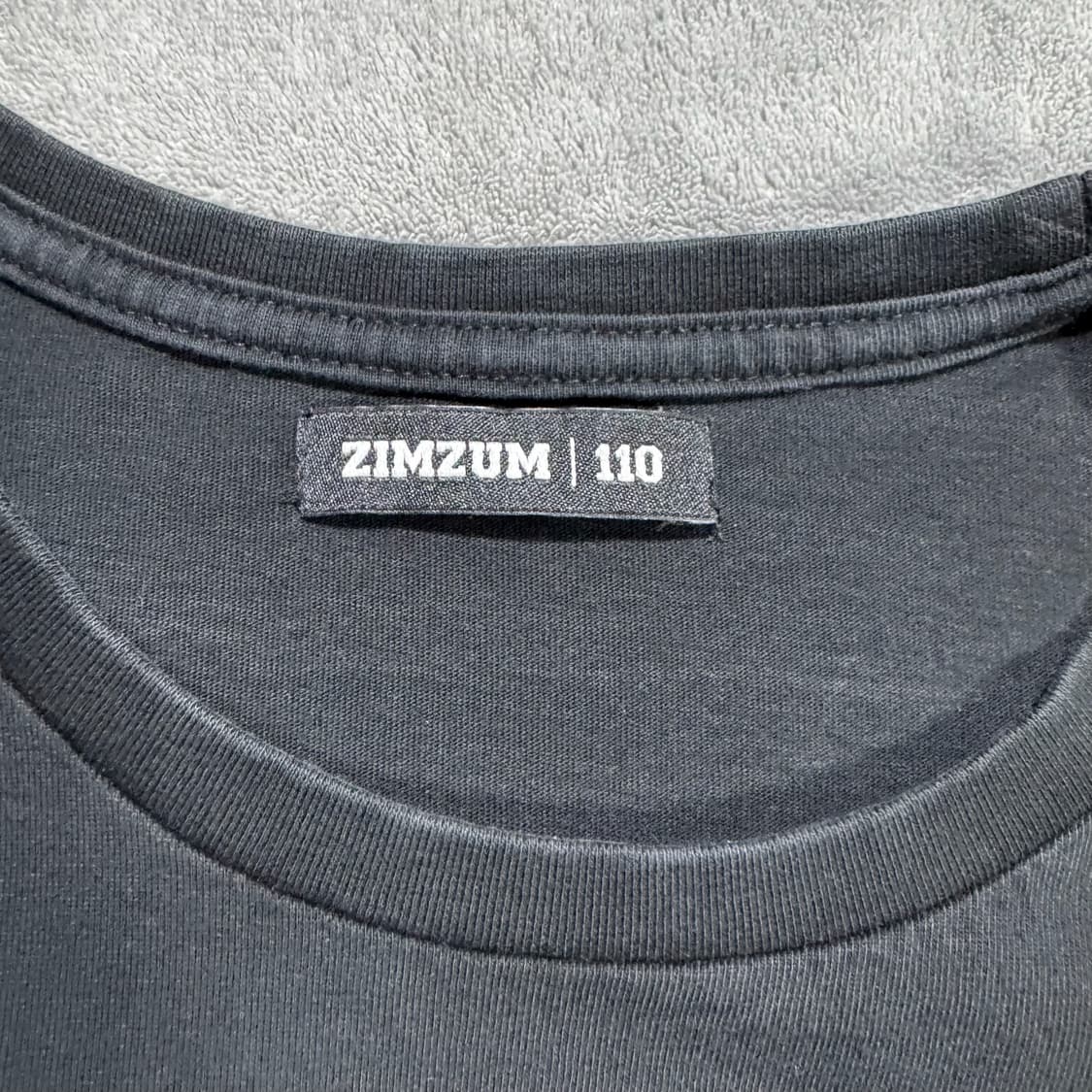 ZIMZUM 블랙 프린팅 반팔티  상품이미지4