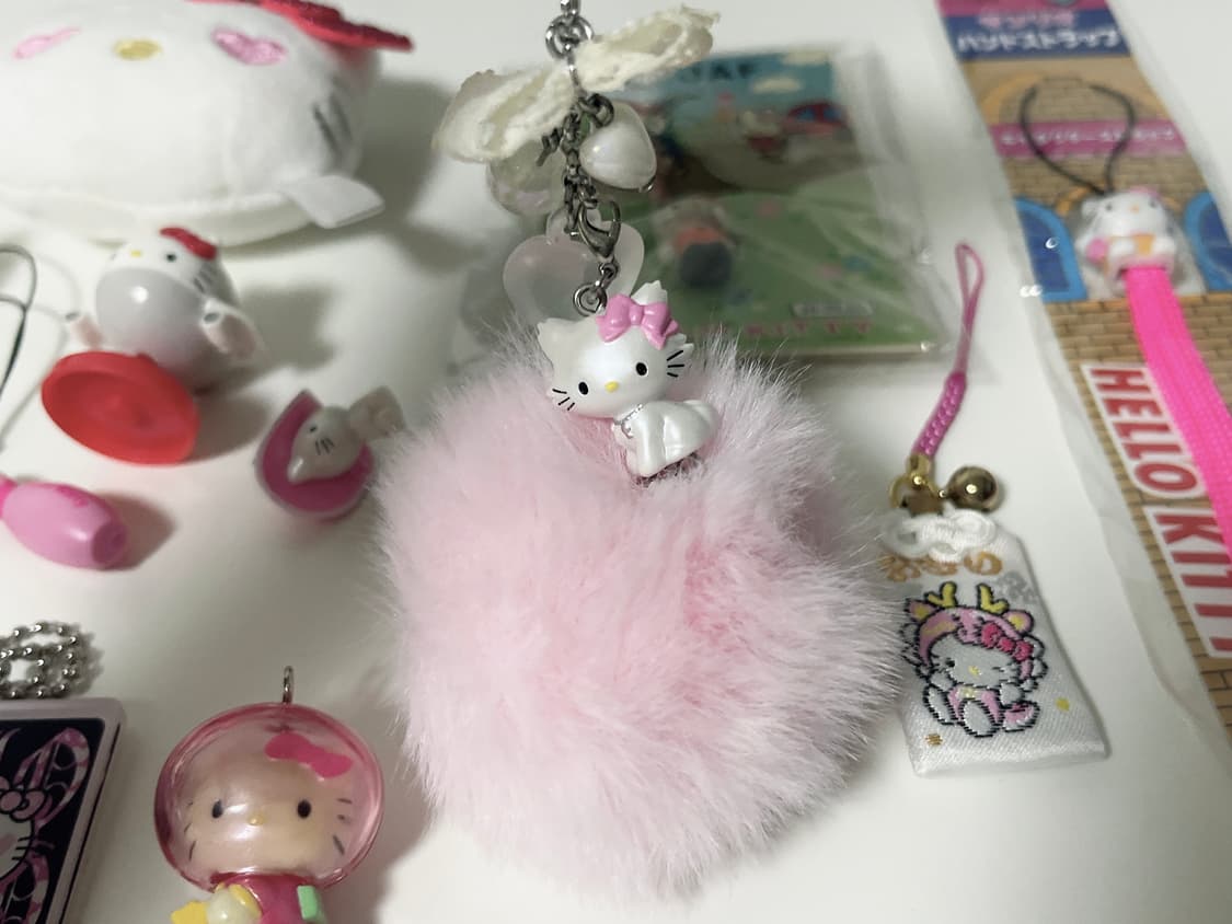 일괄 카오하나 키티 스트랩 비행기 키티 우주복 볼링 챠미 키티 부적 상품이미지2