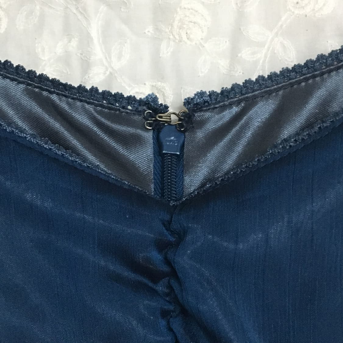 네이비실크스카프세트원피스 상품이미지8