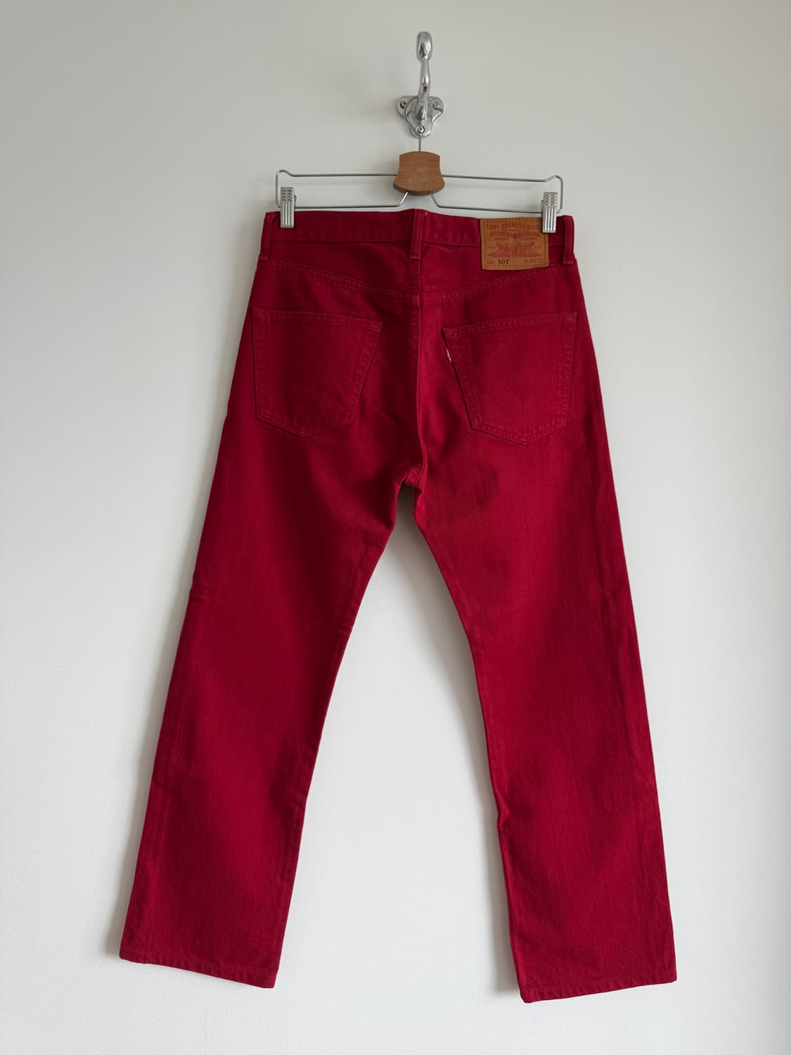 올드 리바이스(Levi's) 501 레드 데님팬츠 상품이미지4
