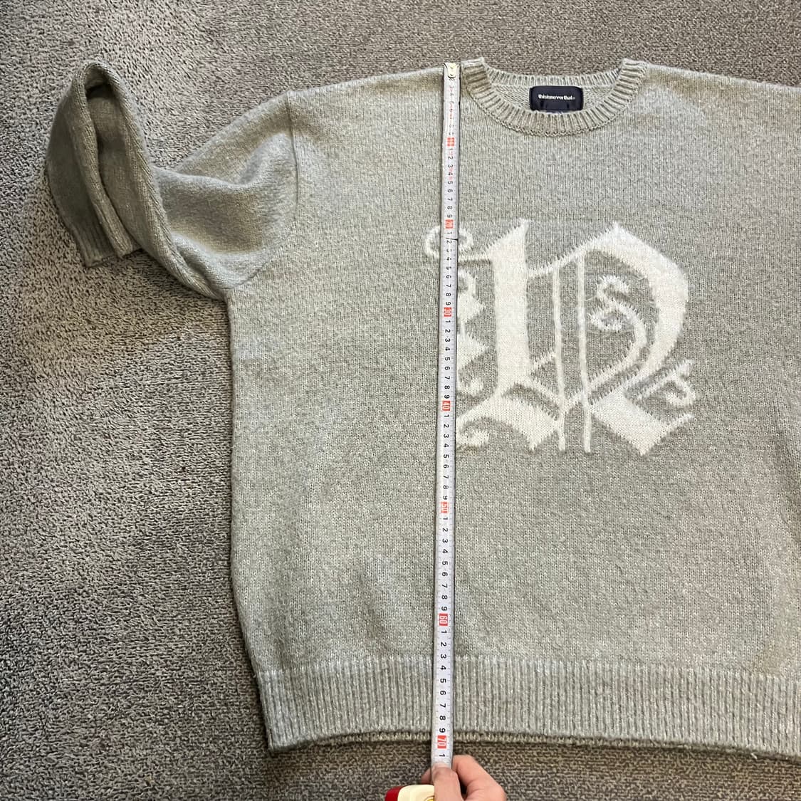 553 디스이즈네버댓 니트 그레이 상품이미지5