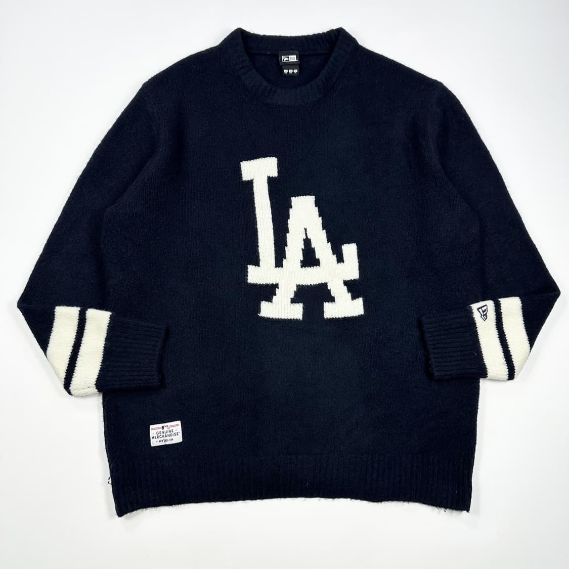뉴에라 LA다저스 네이비 크루넥 니트 (실측 3XL) 상품이미지2