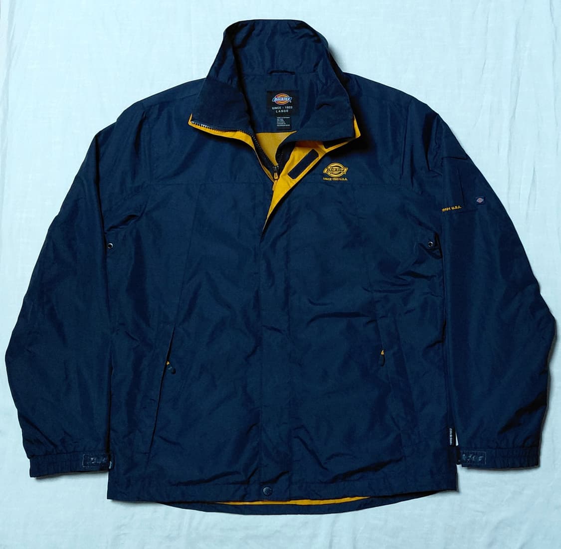 [L] 디키즈 빈티지 네이비/옐로우 워크 윈드브레이커 상품이미지2