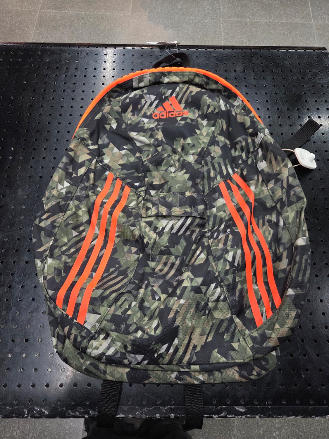 Adidas 아디다스 네온주황 빅지퍼 백팩 상품이미지1