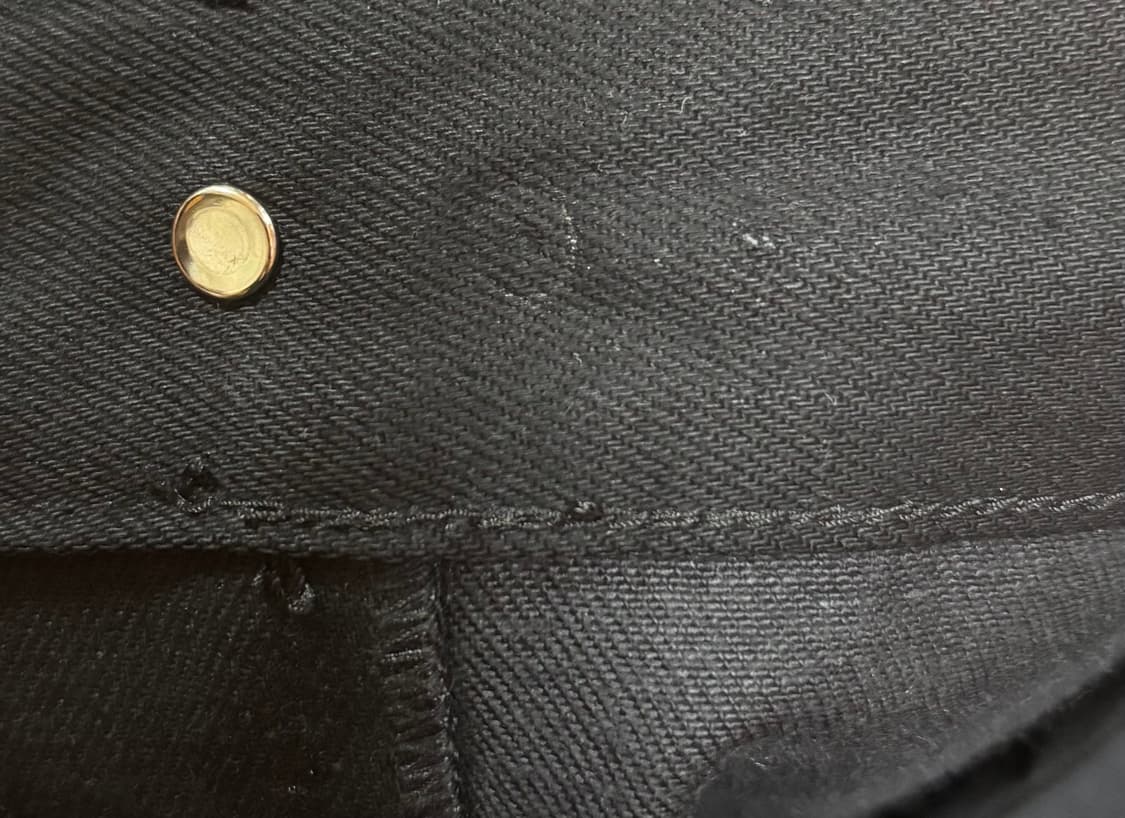 [4] 아르반 루터스 새깅 플레어 팬츠_솔리드 블랙 상품이미지3