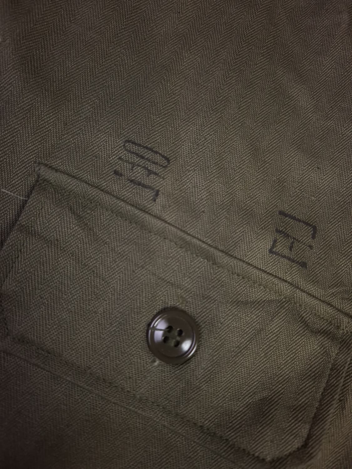 새제품 오리지날 70's 국군용 HBT 전투복 상의 상품이미지3