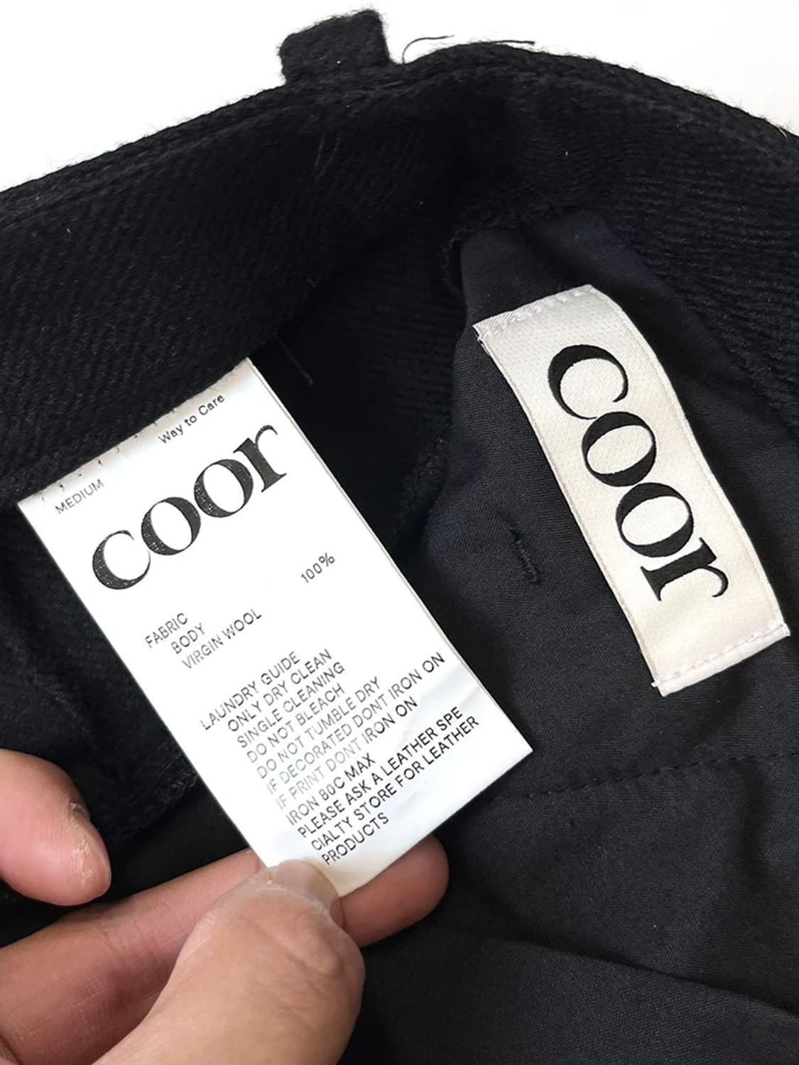 쿠어 COOR 22FW 울 100% 스트럭트 팬츠 PN4189 상품이미지6