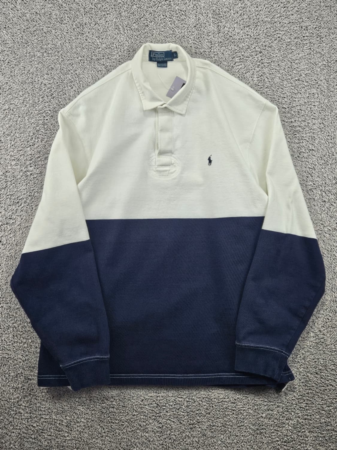 폴로랄프로렌 투톤 컬러블록 럭비 티셔츠 ( L ) / 11612 상품이미지2